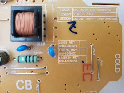 SAMSUNG QA55LS01TAW POWER SUPPLY BOARD BN44-00932U L55E8SN_RDY