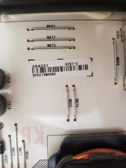 HISENSE 75U7G POWER SUPPLY BOARD 284231 RSAG7.820.9297