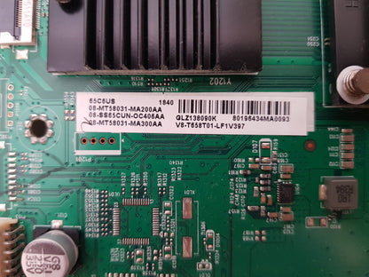 TCL 65C6US MAIN BOARD 40-MT58C2-MAB4HG MT58CX V8-T658T01-LF1V397