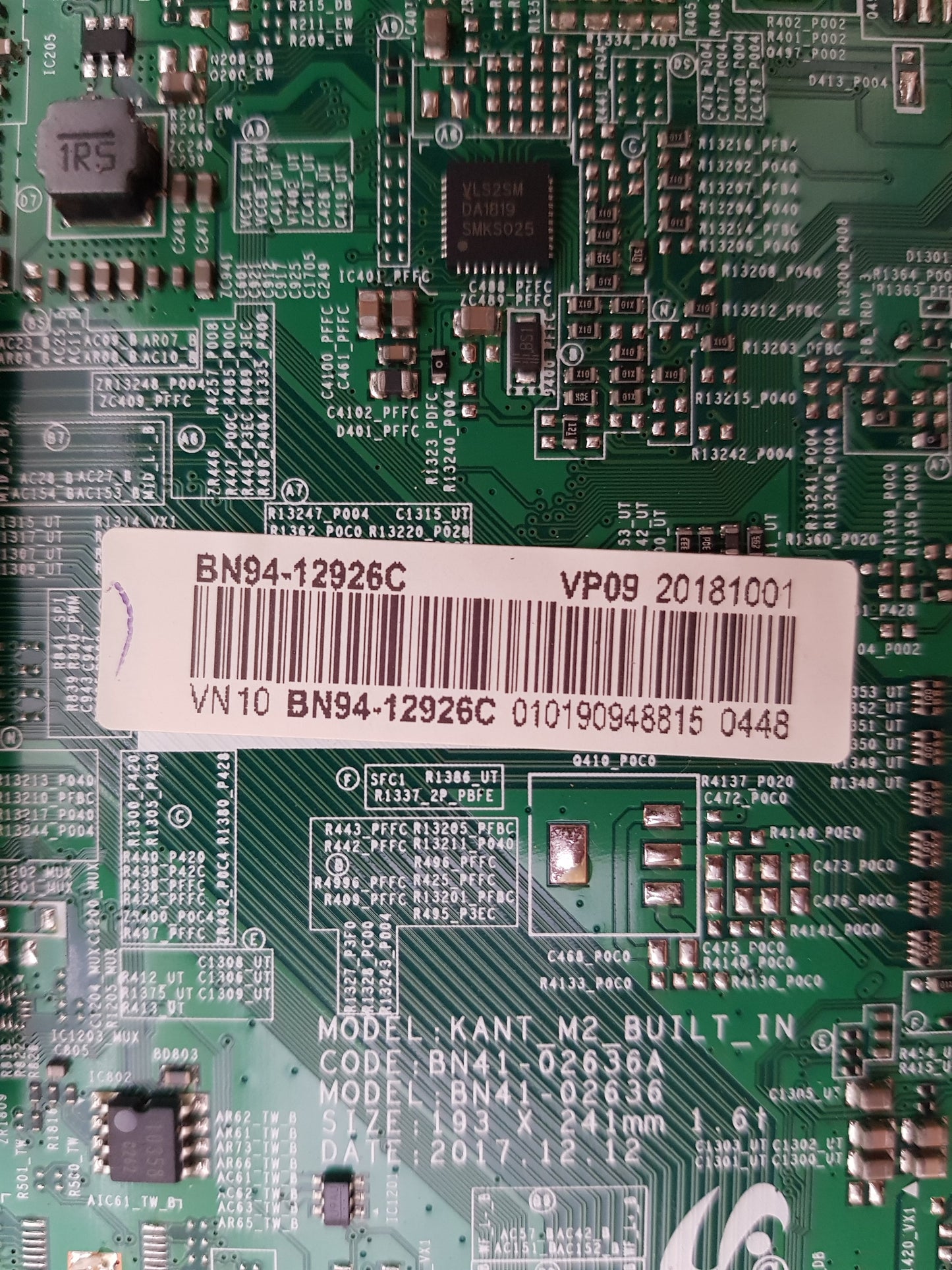 SAMSUNG UA55NU8000 WXXY (VER FB03) MAIN BOARD BN41-02636A BN94-12926C