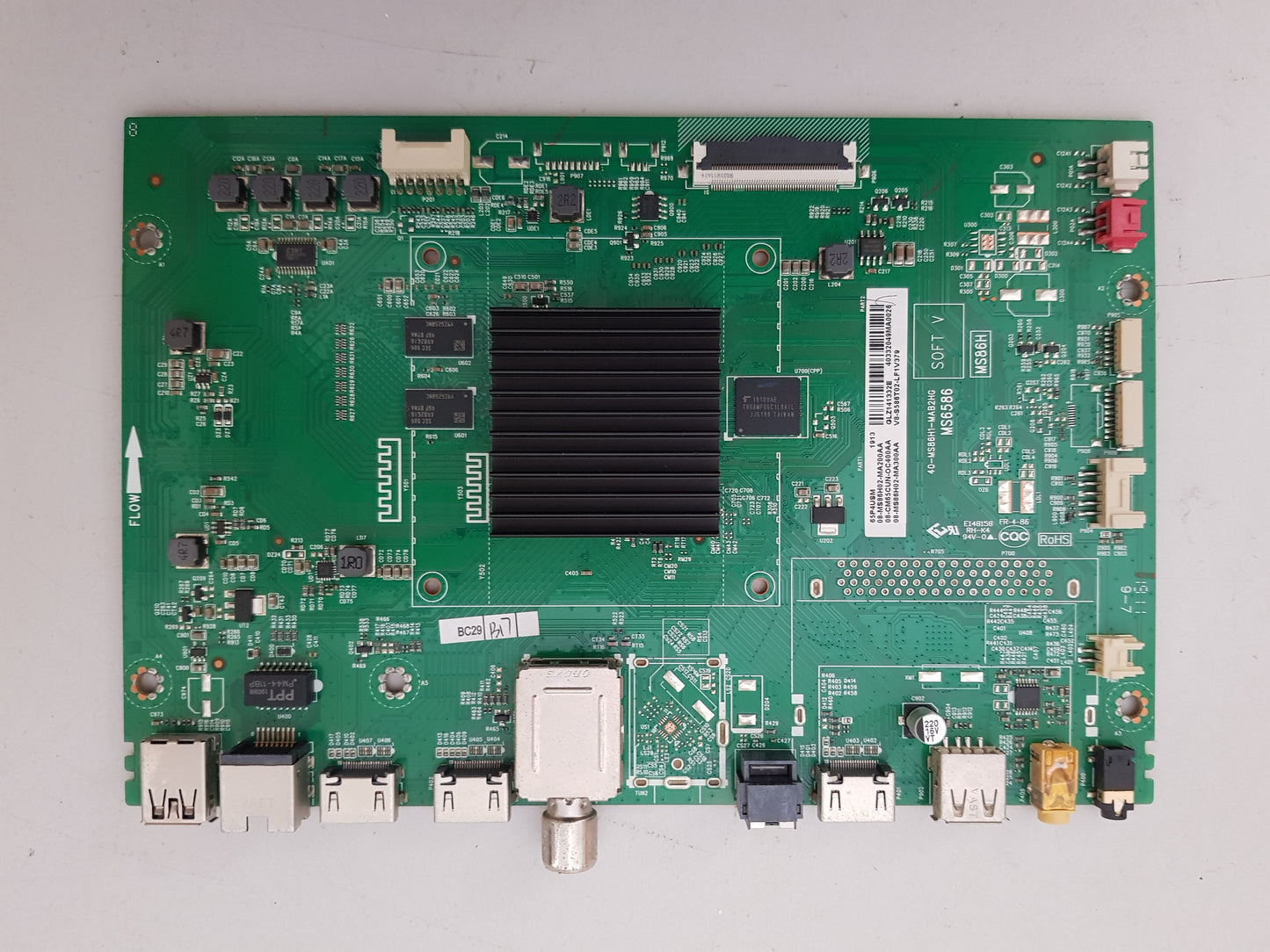 TCL 65E19US MAIN BOARD 08-CM65CUN-OC400AA 40-MS86H1-MAB2HG MS6586