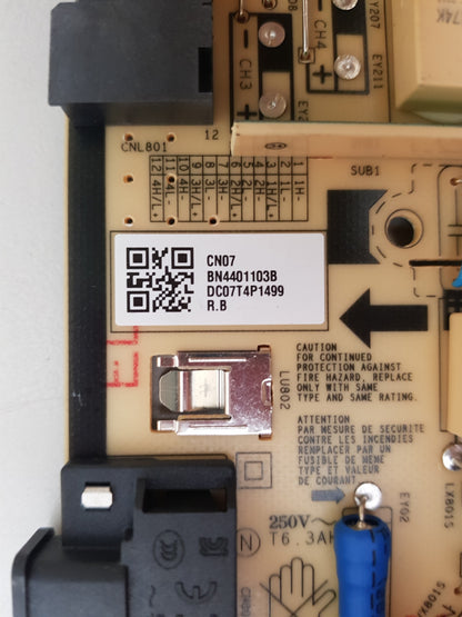 SAMSUNG QA75Q60BAW QA75Q60CAW POWER SUPPLY BOARD BN44-01103B L75E7N_BDY