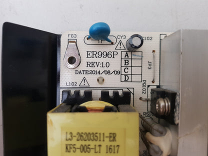 JVC LT- 55N785A POWER SUPPLY BOARD ER996P 168300 E3.99561052-ER
