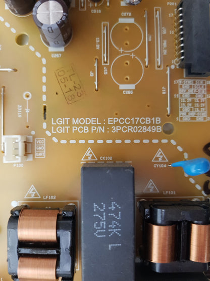 LG 55QNED75SRA POWER SUPPLY BOARD EAX69508302 1.1 EAY65895412 LGP55-21UL6