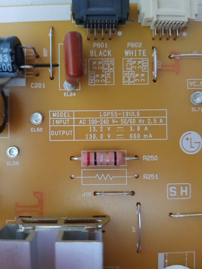 LG 55SM8100PTA POWER SUPPLY BOARD LGP55-19UL6 EAX68248011 1.9 EAY65169911
