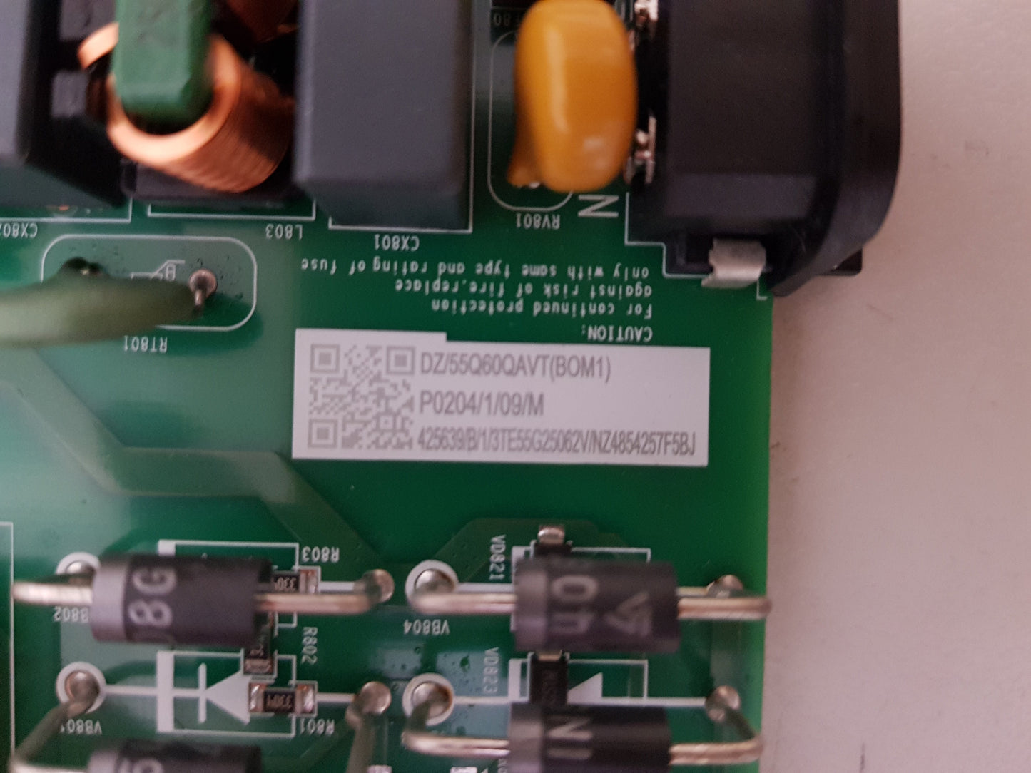 HISENSE 55Q6QAU MAIN BOARD RSAG7.820.51652 55Q60QAVT 425639