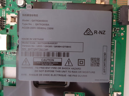 SAMSUNG QA75Q60BA WXXY (VER UE03) MAIN BOARD BN94-17378H