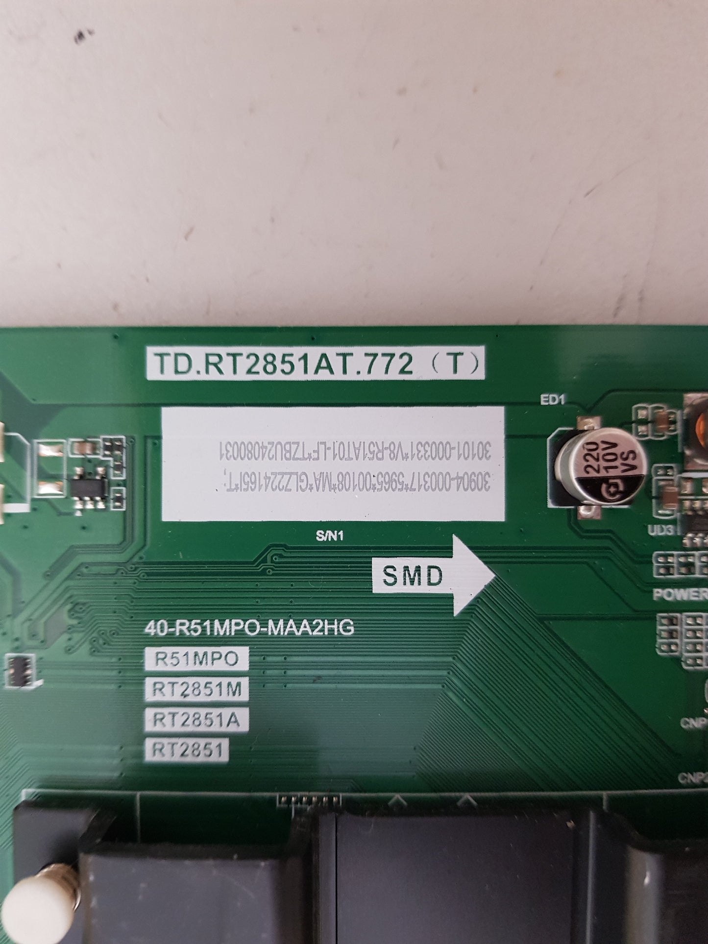 FFALCON FF50U64 MAIN BOARD 40-R51MPO-MAA2HG RT2851A GLZ22465I