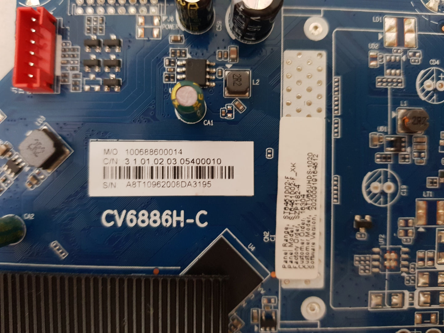 BAUHN ATV65UHDS-1020 MAIN BOARD 100688600014
