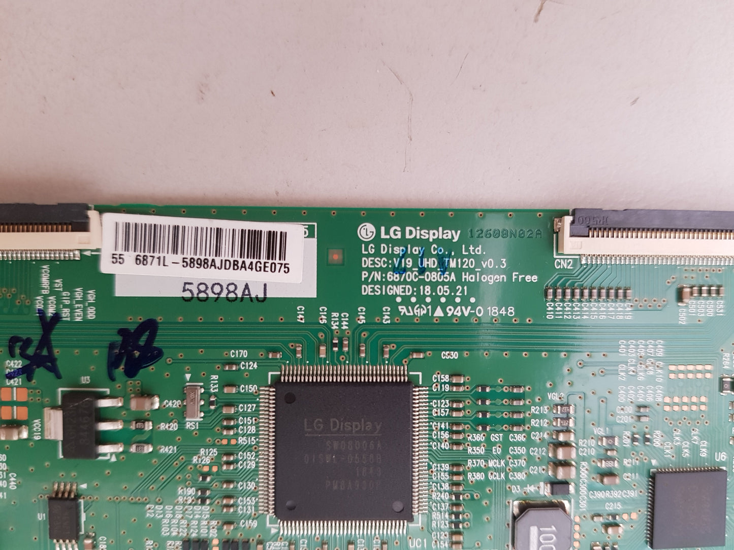 PANASONIC TH- 55GX600A T-CON BOARD 6871L-5898A 6870C-0805A