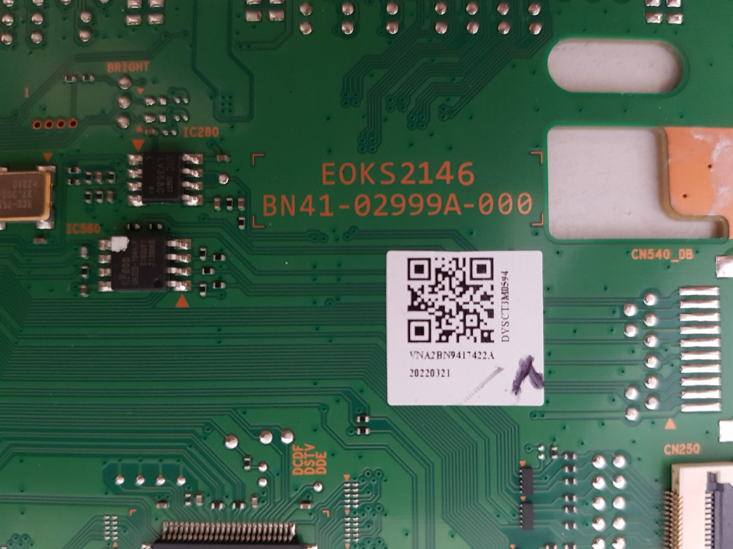 SAMSUNG QA65QN800B WXXY (VER AB01) LED DRIVER BOARD BN94-17422A