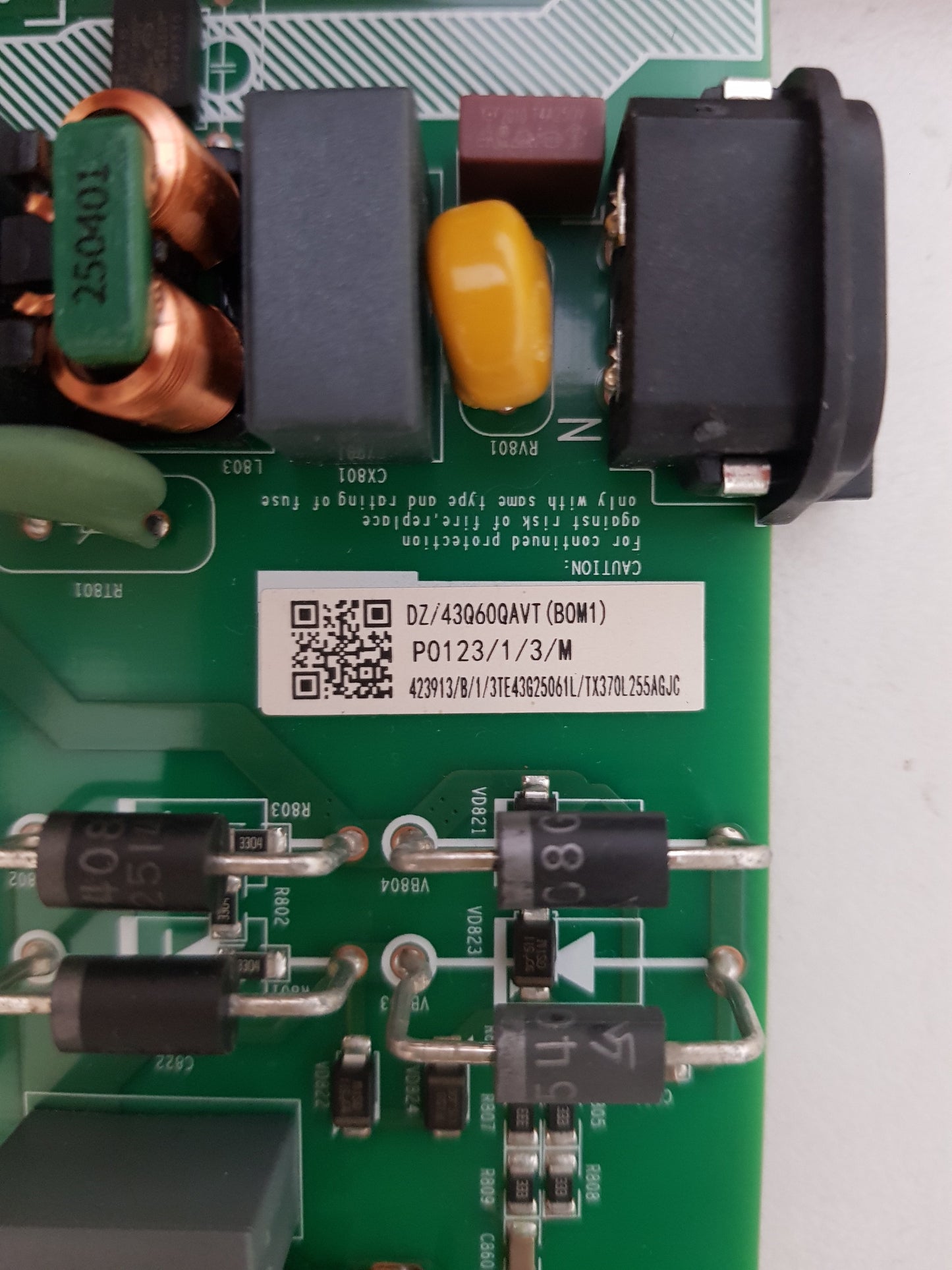 HISENSE 43Q6QAU MAIN BOARD RSAG7.820.51652 43Q60QAVT 423913