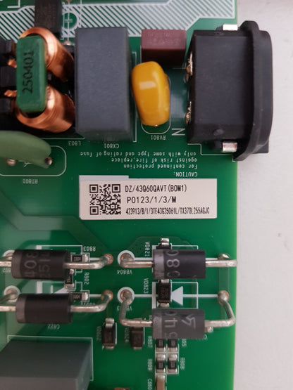 HISENSE 43Q6QAU MAIN BOARD RSAG7.820.51652 43Q60QAVT 423913