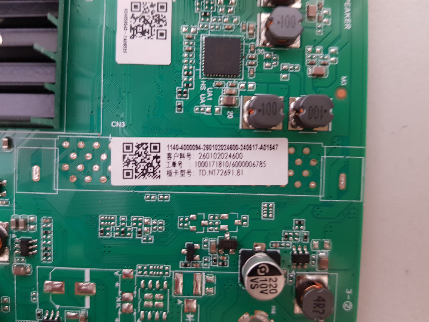 KOGAN KALED75T96QA MAIN BOARD TD.NT72691.81 (T)