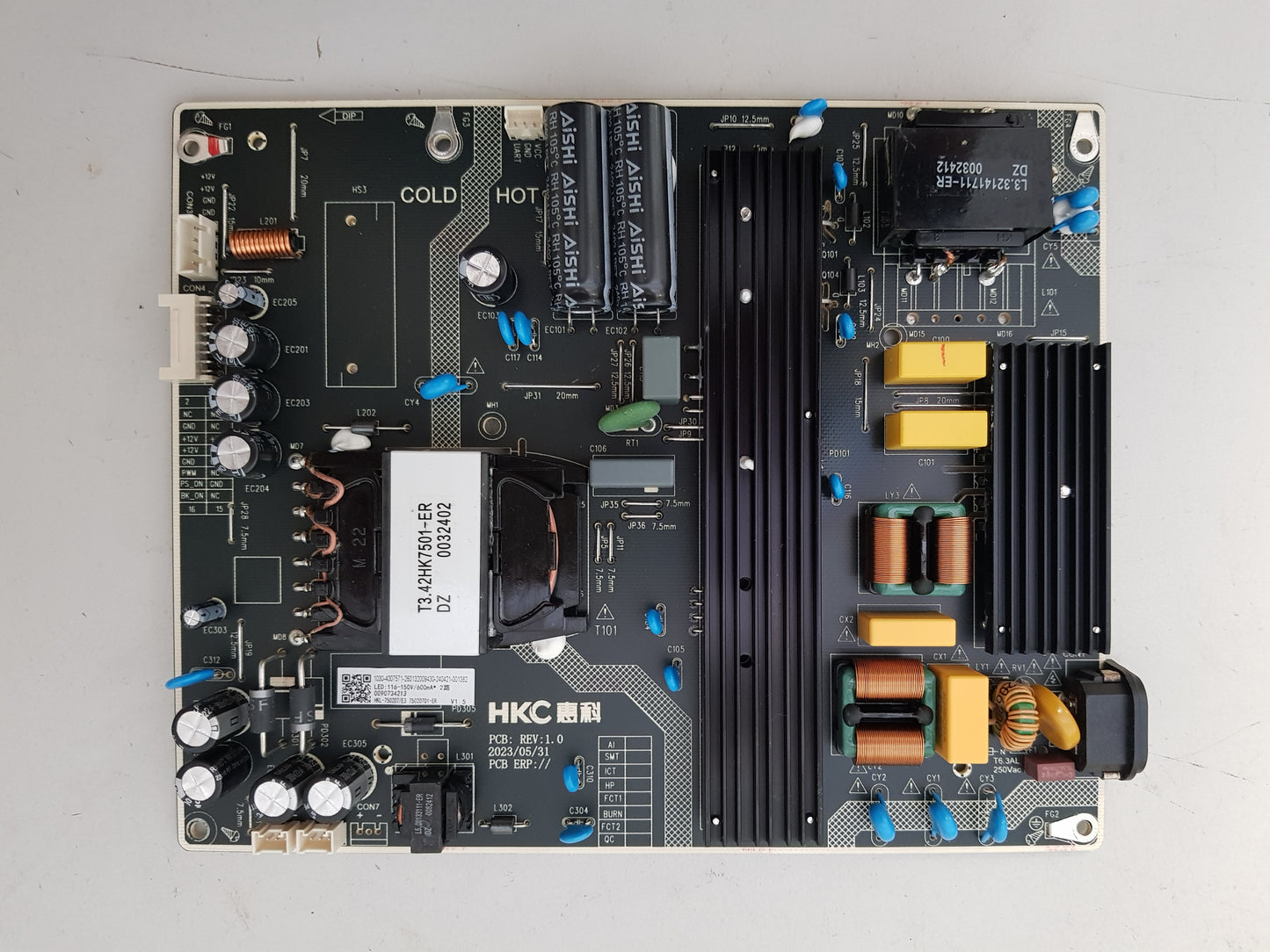 KOGAN KALED75T96QA POWER SUPPLY BOARD HKL-750207/E3 75020701-ER