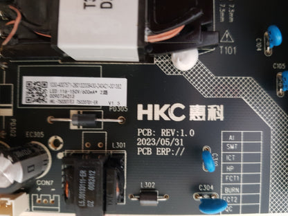 KOGAN KALED75T96QA POWER SUPPLY BOARD HKL-750207/E3 75020701-ER