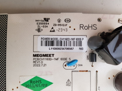 KOGAN KALED55U94TB POWER SUPPLY BOARD CH1160D-1MF 600E S CH1160D-1MF 600B