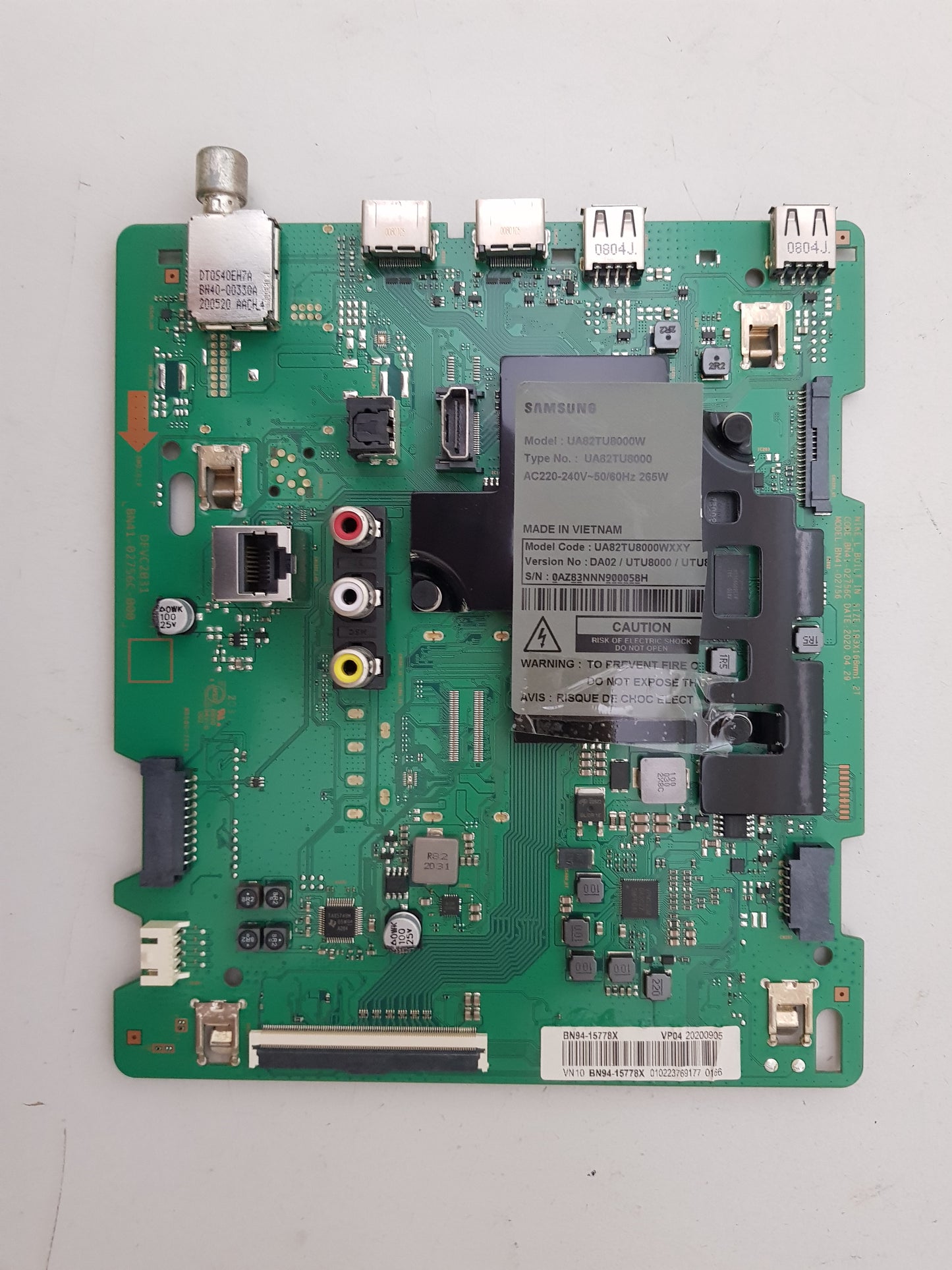 SAMSUNG UA82TU8000 (VER DA02) MAIN BOARD BN97-17003P BN94-15778X