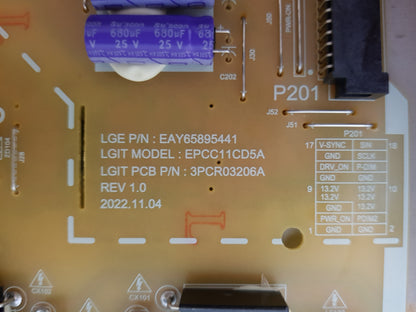 LG 43QNED81STA POWER SUPPLY BOARD EAY65895441 EPCC11CD5A 3PCR03206A