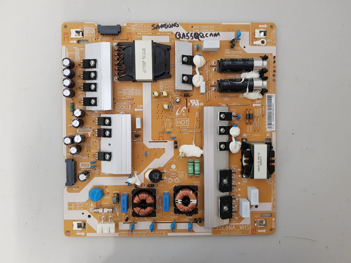 SAMSUNG QA55Q8CAM POWER SUPPLY BOARD L55E8NA_MHS BN44-00900A
