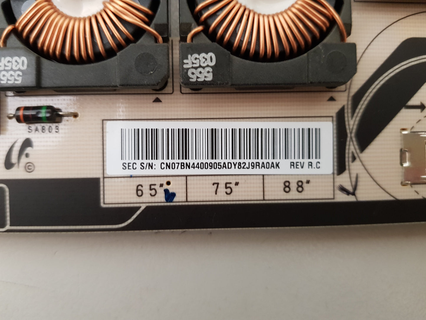 SAMSUNG QA65Q9FAM POWER SUPPLY BOARD BN44-00905A PSLF291301A L65E9NA_MSM