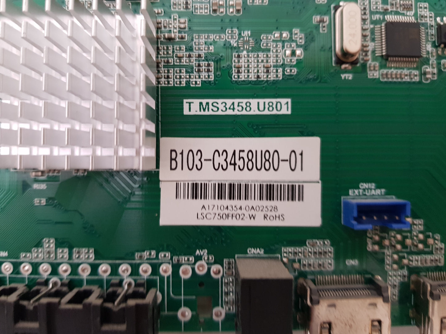 BAUHN ATV75UHD-1117 MAIN BOARD T.MS3458.U801 A17104354