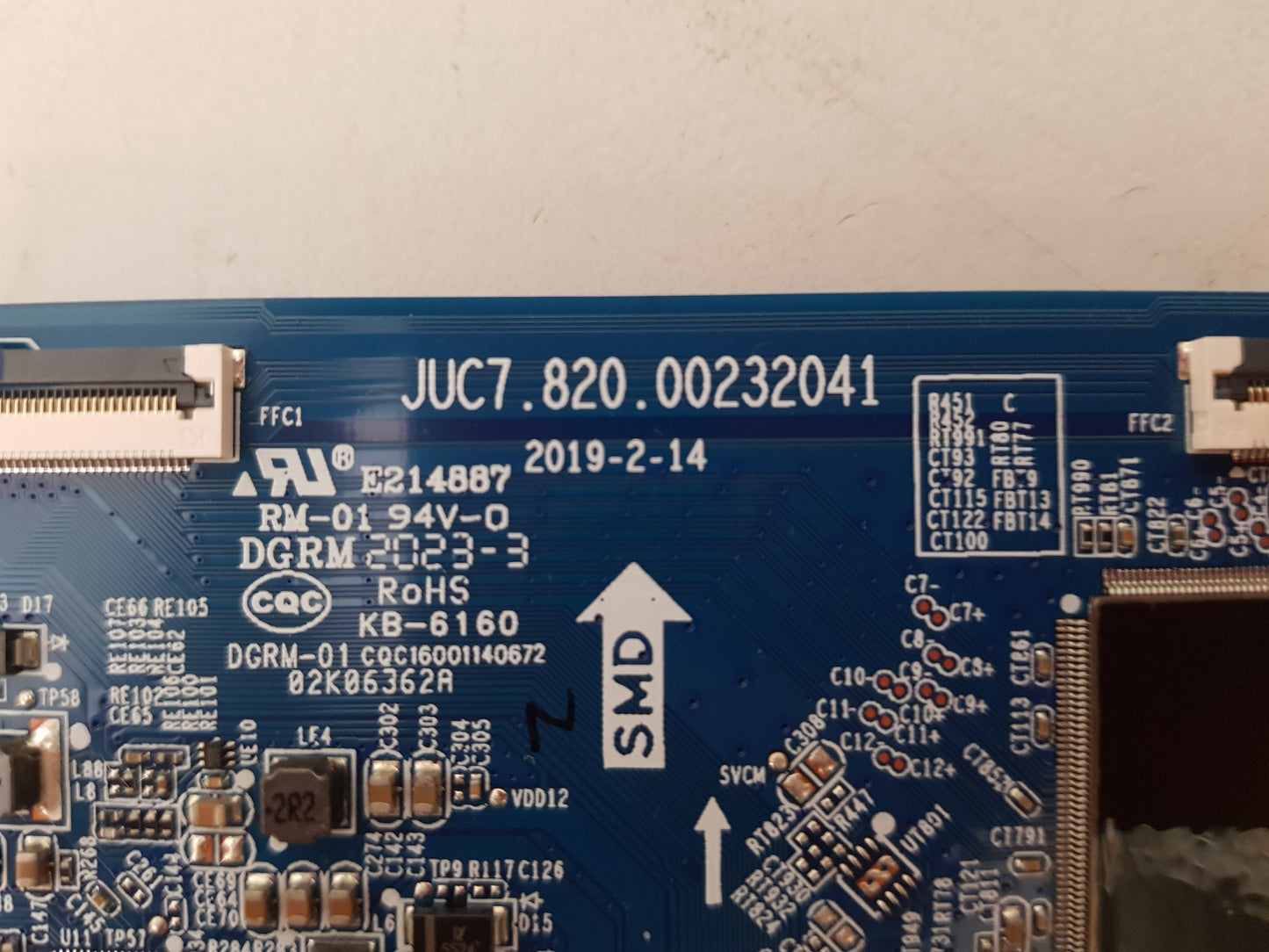 KOGAN KALED55XU9220STB T-CON BOARD JUC7.820.00232041