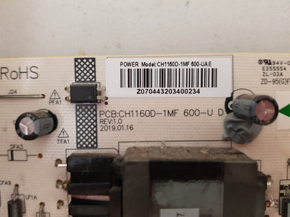 KOGAN KALED55XU9220STB POWER SUPPLY BOARD CH1160D-1MF 600UAE