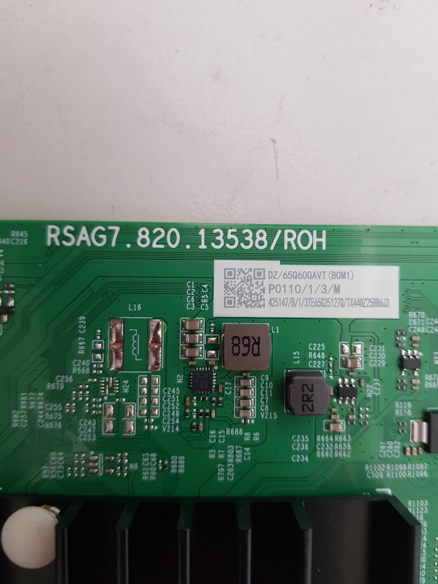 HISENSE 65Q6QAU MAIN BOARD RSAG7.820.13538 65Q60QAVT 425147