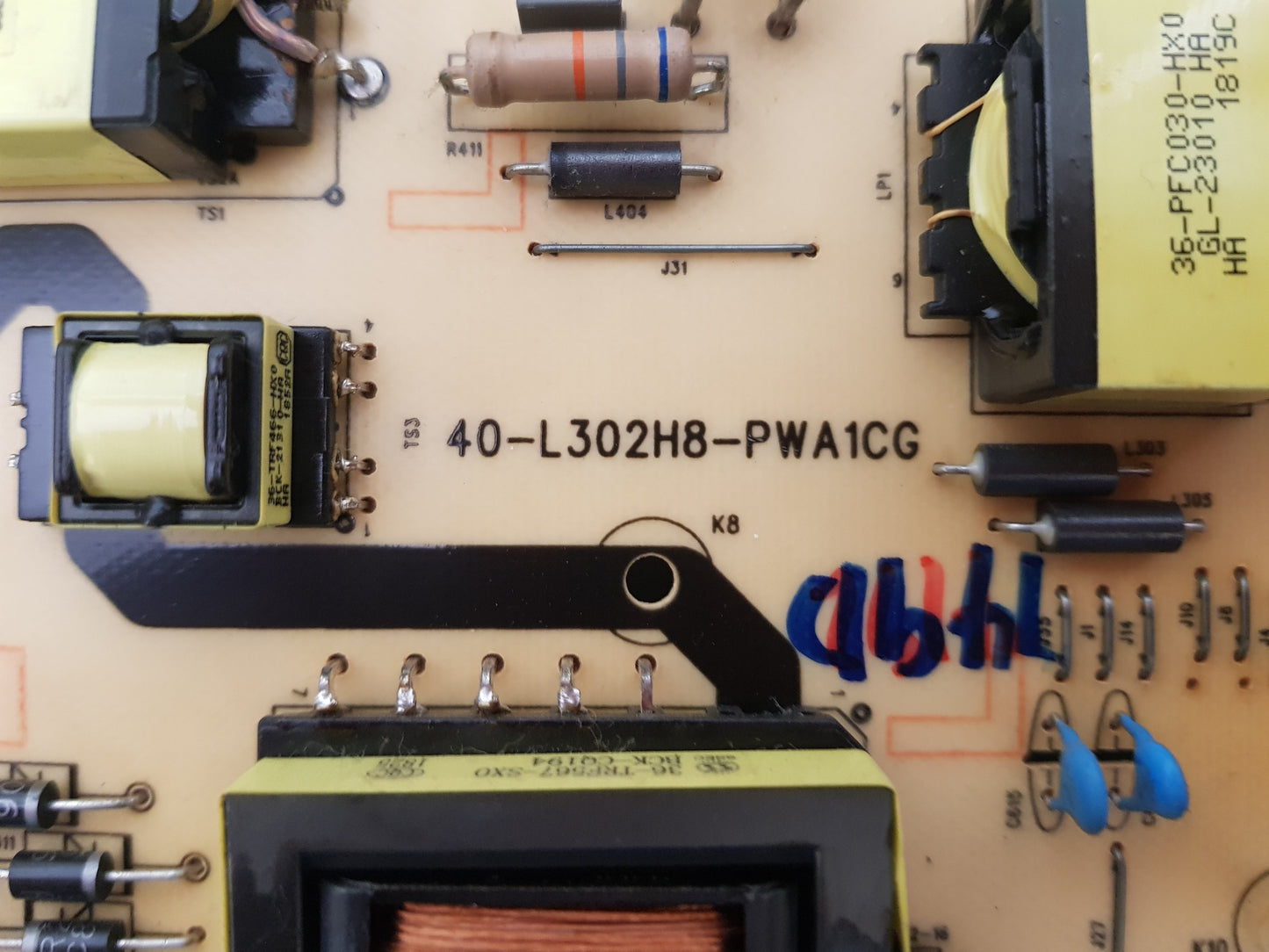 TCL 75C8 POWER SUPPLY BOARD 40-L302H8-PWA1CG 08-L302W58-PW200AA