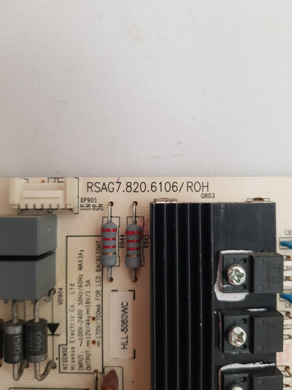 HISENSE 55K321UW POWER SUPPLY BOARD RSAG7.820.6106 HLL-5060WC 178560