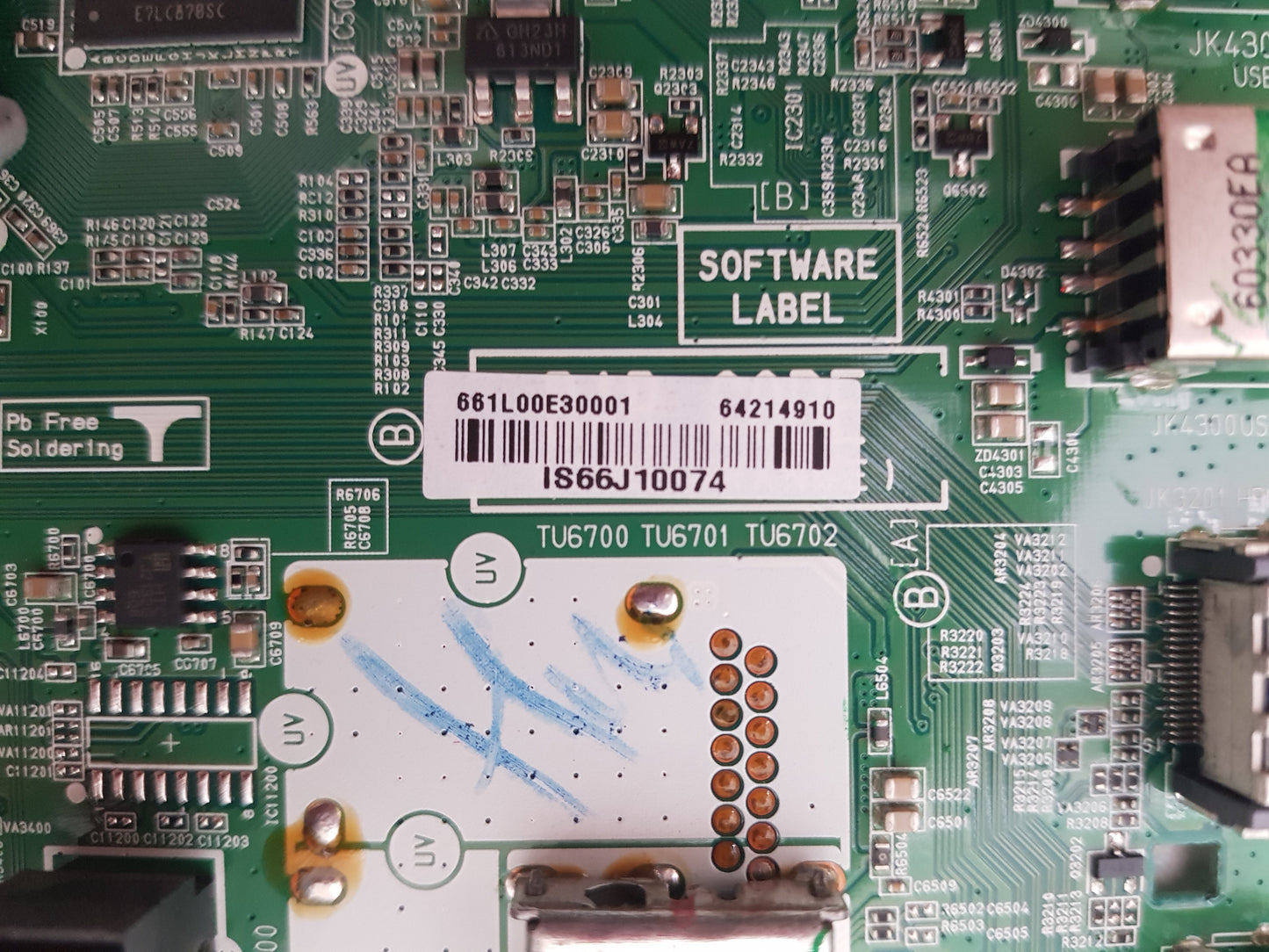LG 55LH600T -TB.AAUDLJD MAIN BOARD EAX66824804 1.1 64214910
