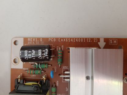 LG 55LB7500 POWER SUPPLY BOARD EAX65424001 2.2 LGP55K-14LPB EAY63073001