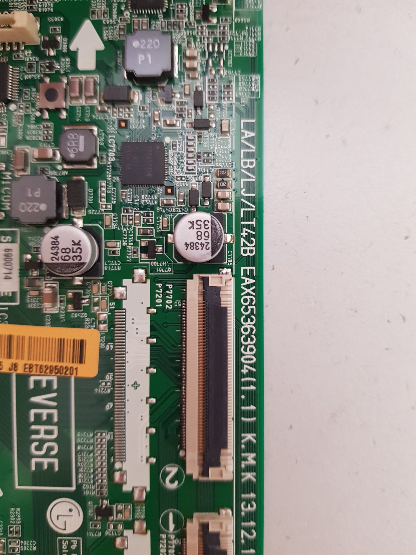 LG 55LB7500 .TE.AAUWLH MAIN BOARD 62305504 EBT62950201 EAX65363904 1.1