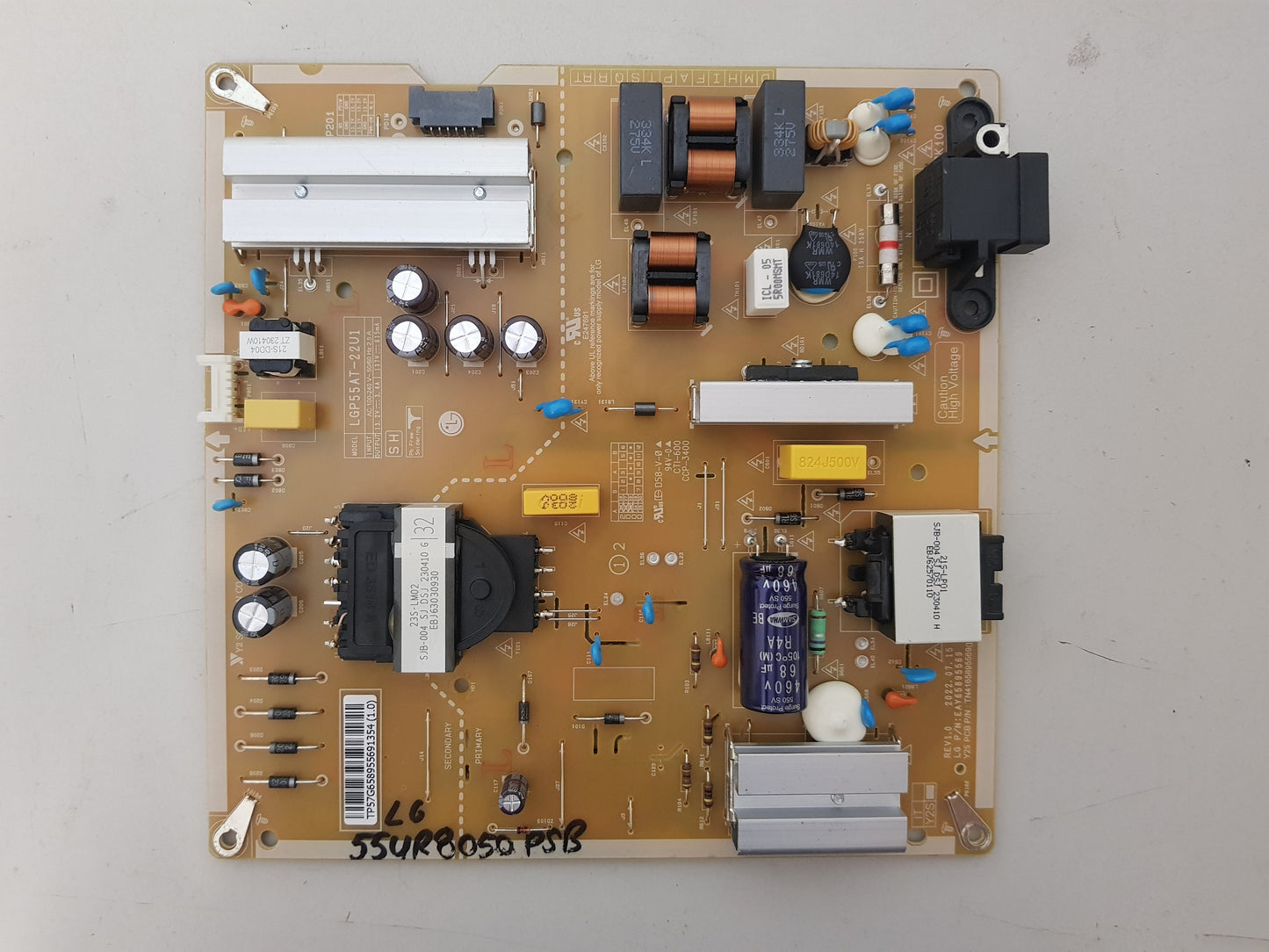 LG 55UR8050PSB POWER SUPPLY BOARD EAY65895569 LGP55AT-22U1