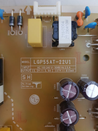 LG 55UR8050PSB POWER SUPPLY BOARD EAY65895569 LGP55AT-22U1