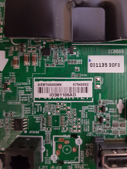 LG 55UR8050PSB .AAUCLJD MAIN BOARD 67543602 EAX70043605 1.0