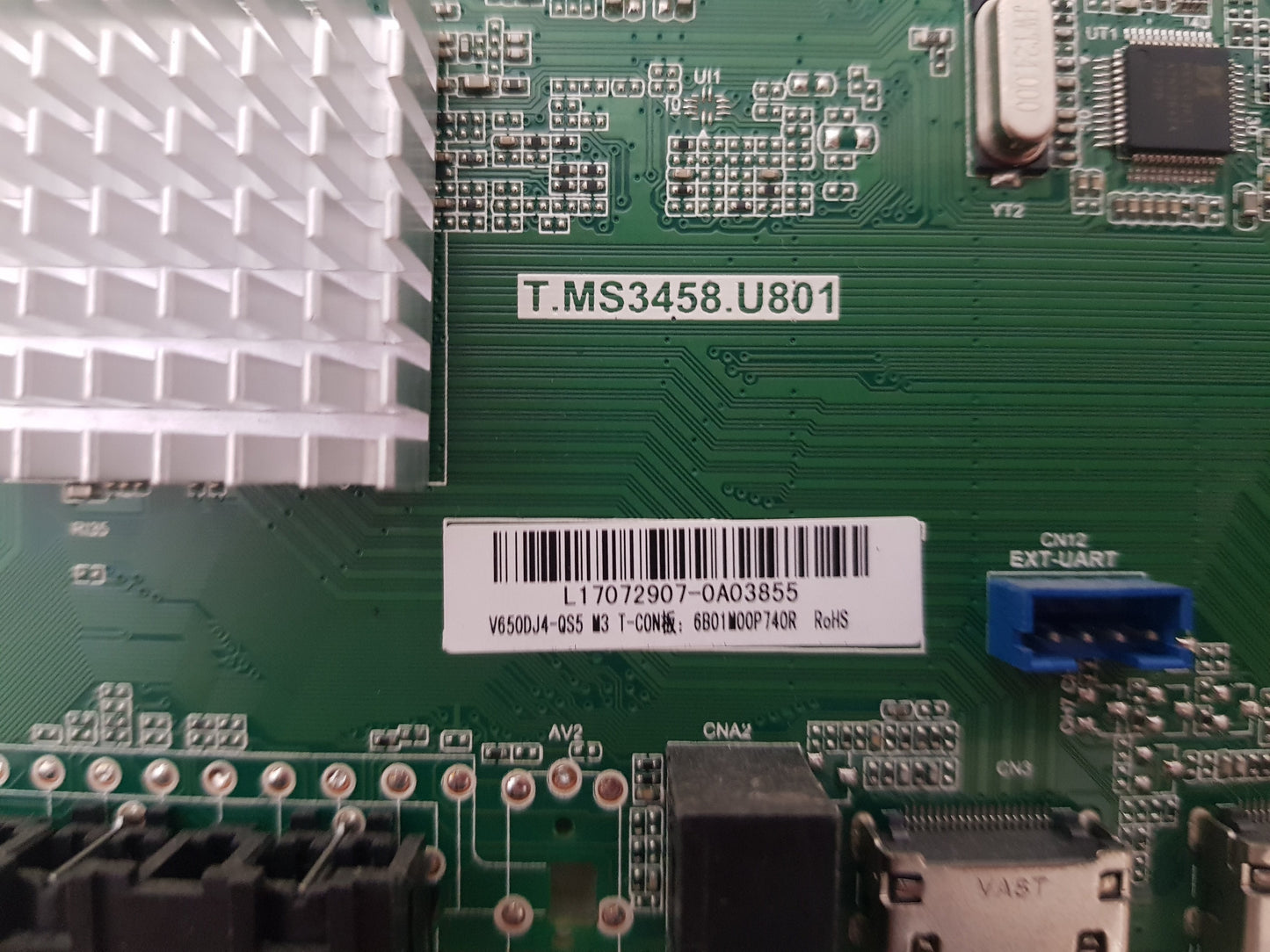 BAUHN ATV65UHD-0917 MAIN BOARD T.MS3458.U801 V650DJ4-QS5