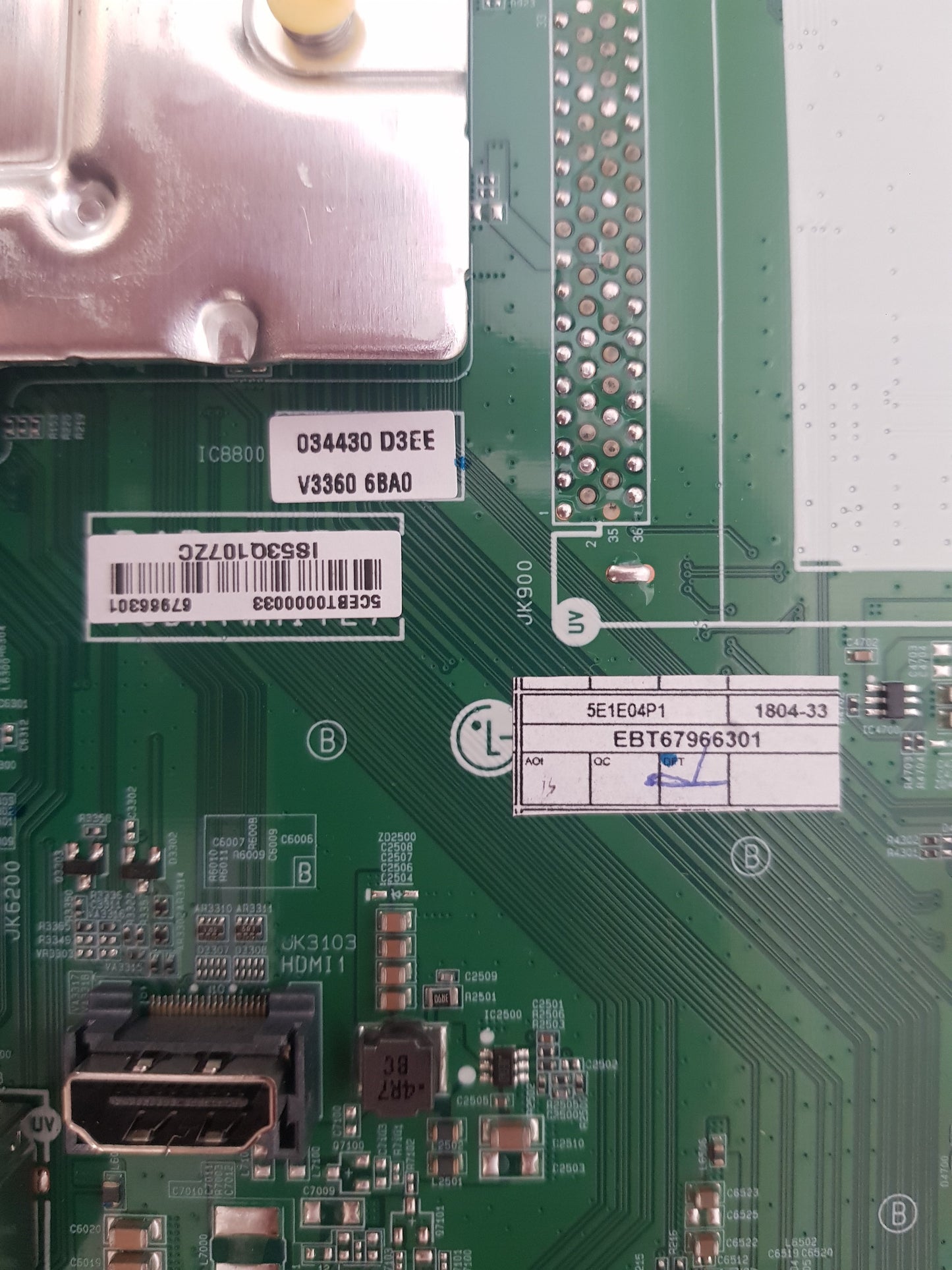 LG 32LN660HBSD .AAUELJD MAIN BOARD EBT67966301 EAX70017701 1.1