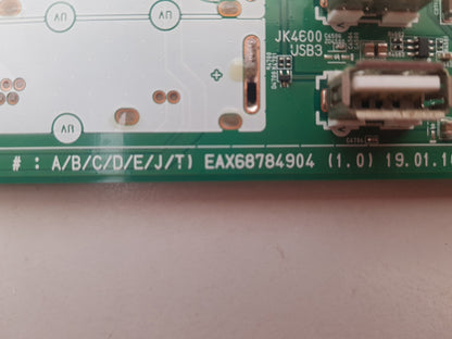 LG OLED 65B9PTA .AAUQLH MAIN BOARD EAX68784904 1.0 65644910 66088802