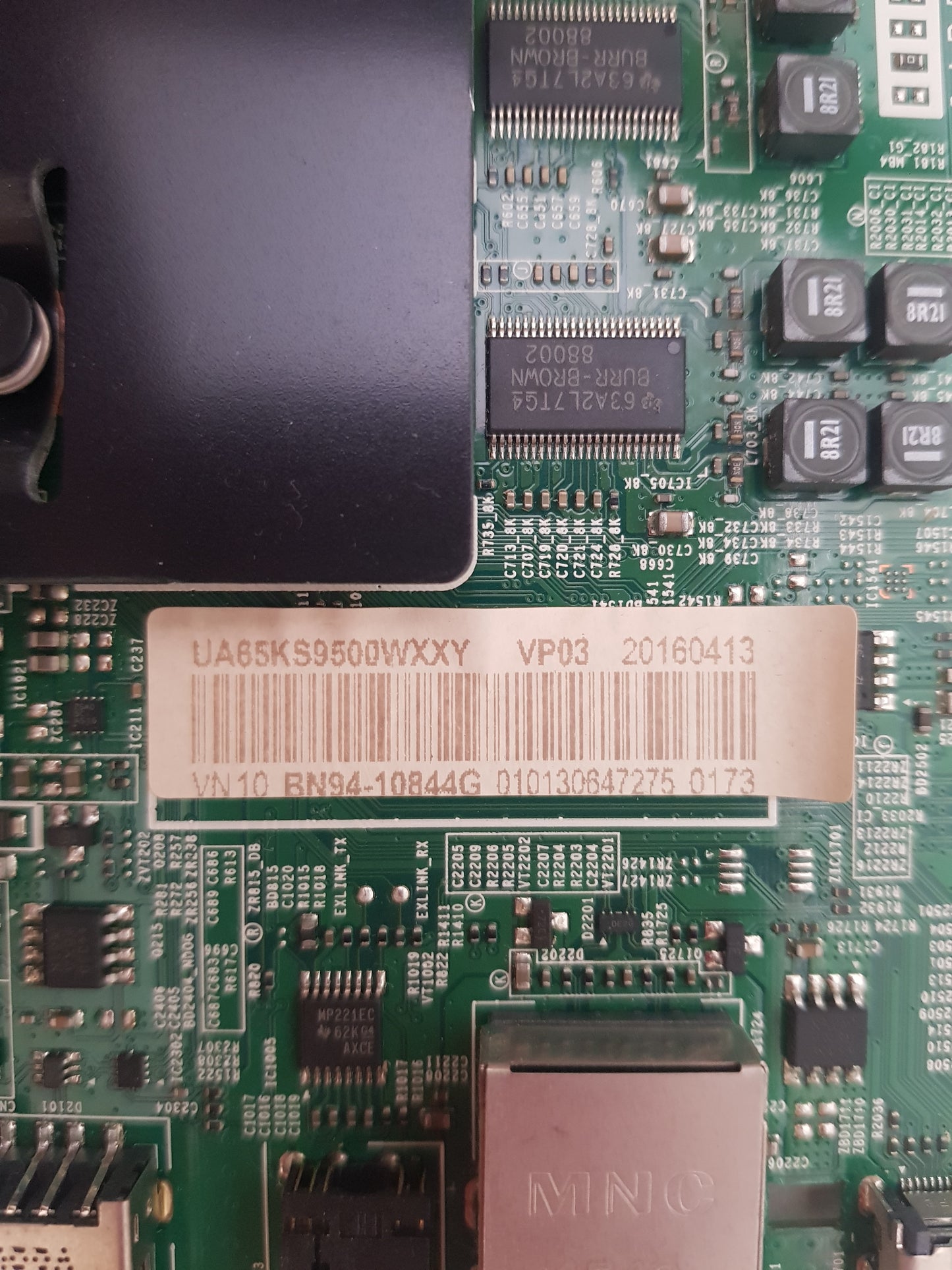 SAMSUNG UA65KS9500 WXXY (VER AA01) MAIN BOARD BN94-10844G BN41-02504A