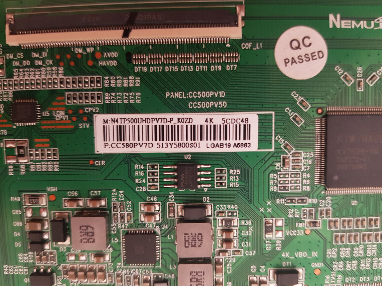 BAUHN ATV58UHDG-0121 T-CON BOARD CC580PV7D N4TP500UHDPV7D_K0ZD CC500PV1D CC500PV5D