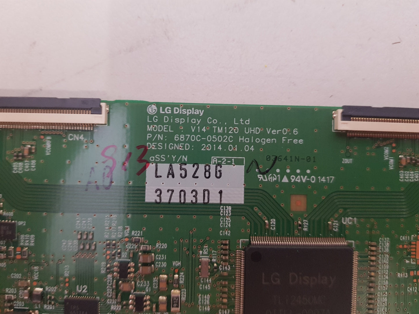 LG 55UB850T .TA.BAUWLJD T-CON BOARD 6870C-0502C 6871L-3703D