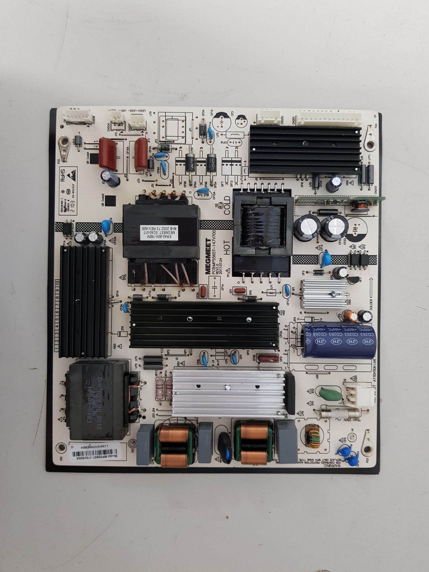 BLAUPUNKT BP580USG9300 POWER SUPPLY BOARD MP5565T-14V700 MP5565T-175V600A