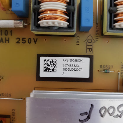SONY KD- 65X7500F POWER SUPPLY BOARD GL6 1-980-310-21 147463323 APS-395/B