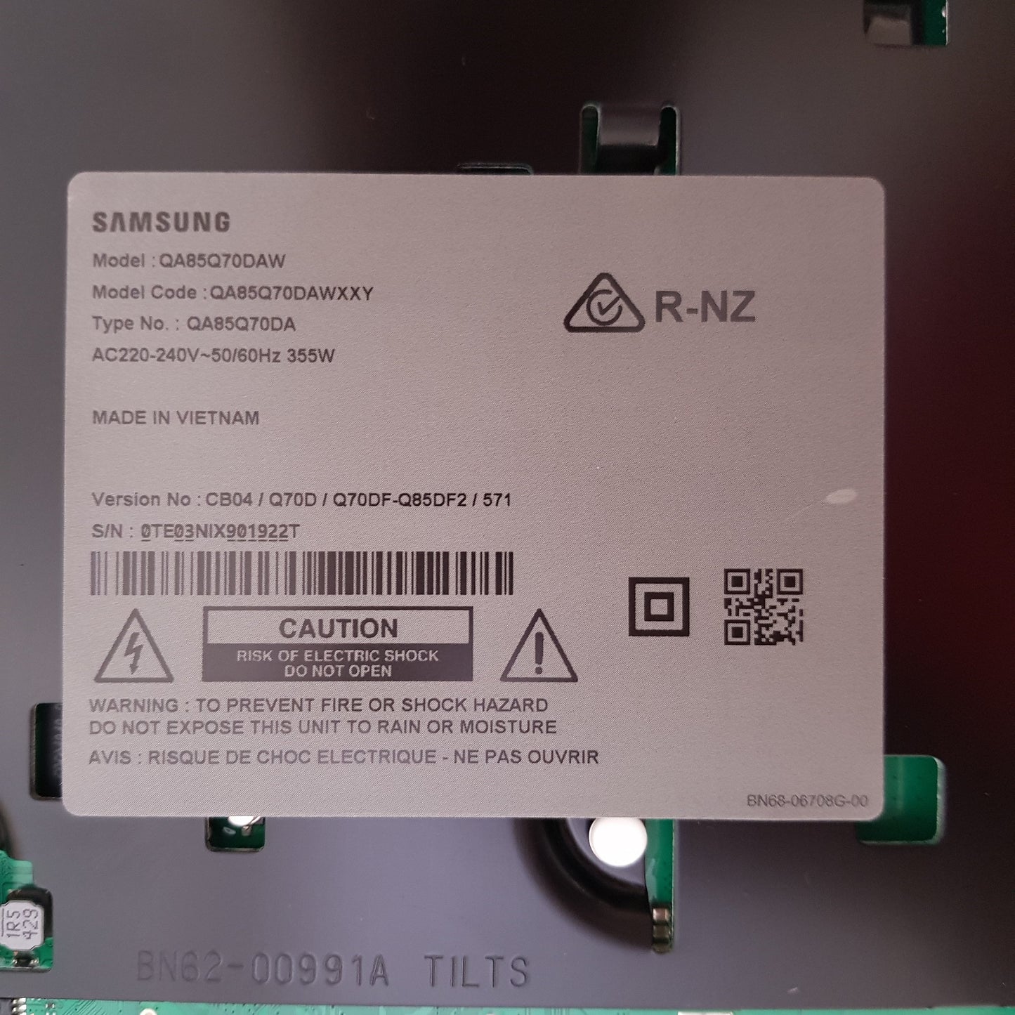 SAMSUNG QA85Q70DA WXXY (VER CB04) MAIN BOARD BN94-18372P