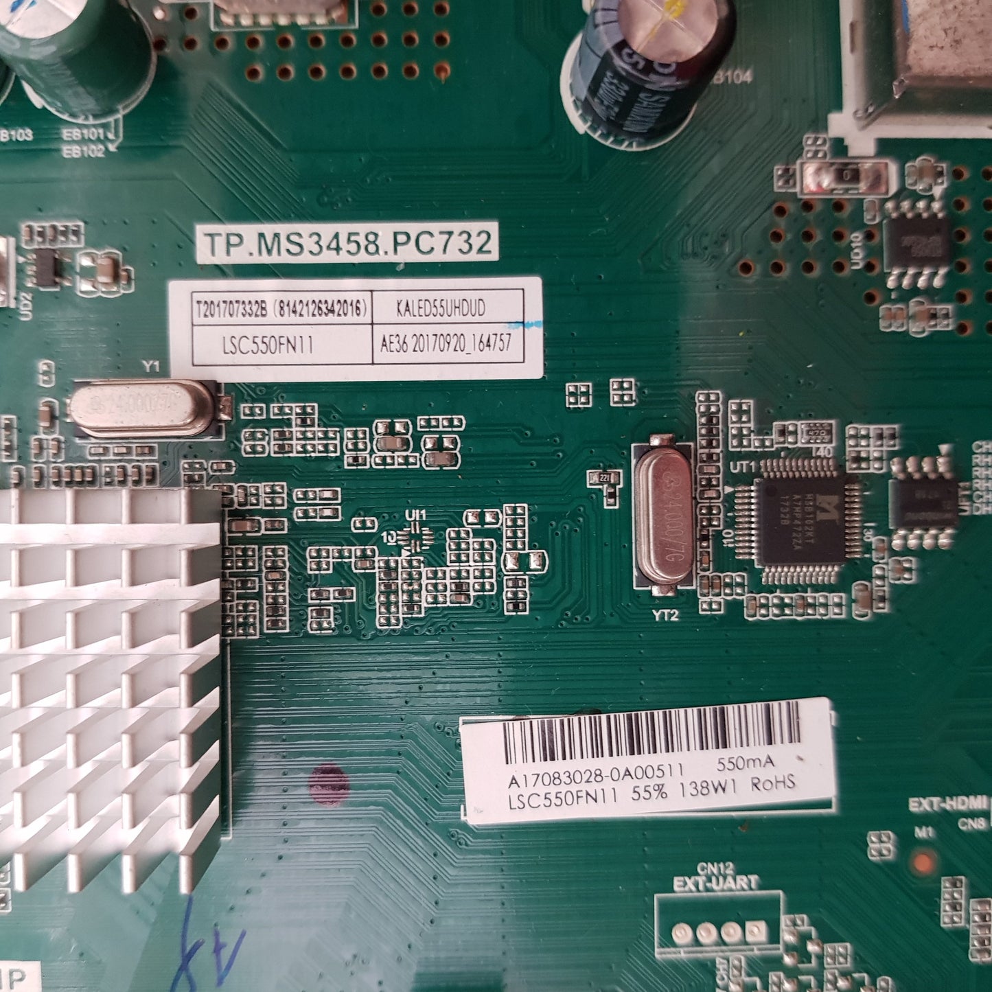 KOGAN KALED55UHDUD MAIN BOARD TP.MS3458.PC732 17083028