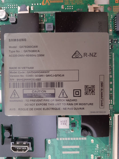 SAMSUNG QA75Q60CA WXXY (VER CD03) MAIN BOARD BN94-18026T