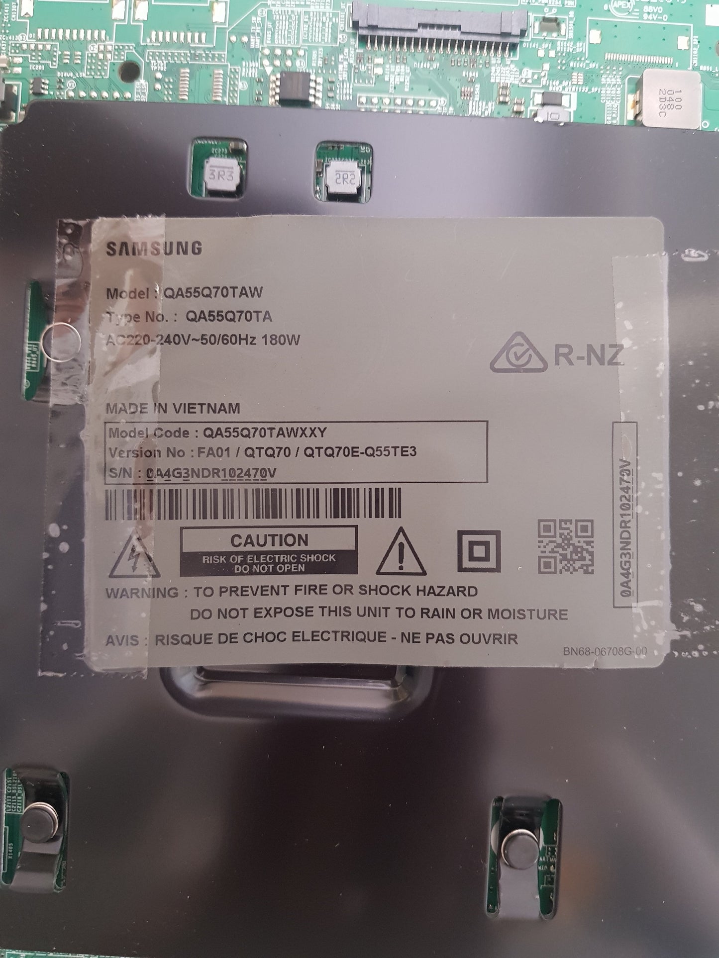 SAMSUNG QA55Q70TA WXXY (VER FA01) MAIN BOARD BN94-15277K