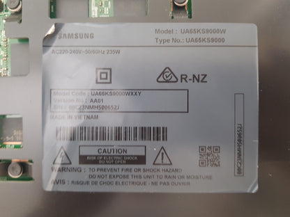 SAMSUNG UA65KS9000 WXXY (VER AA01) MAIN BOARD BN94-10843K